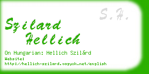szilard hellich business card